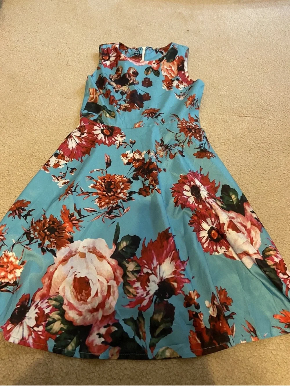 9/10 Y youth girls flowered dress
